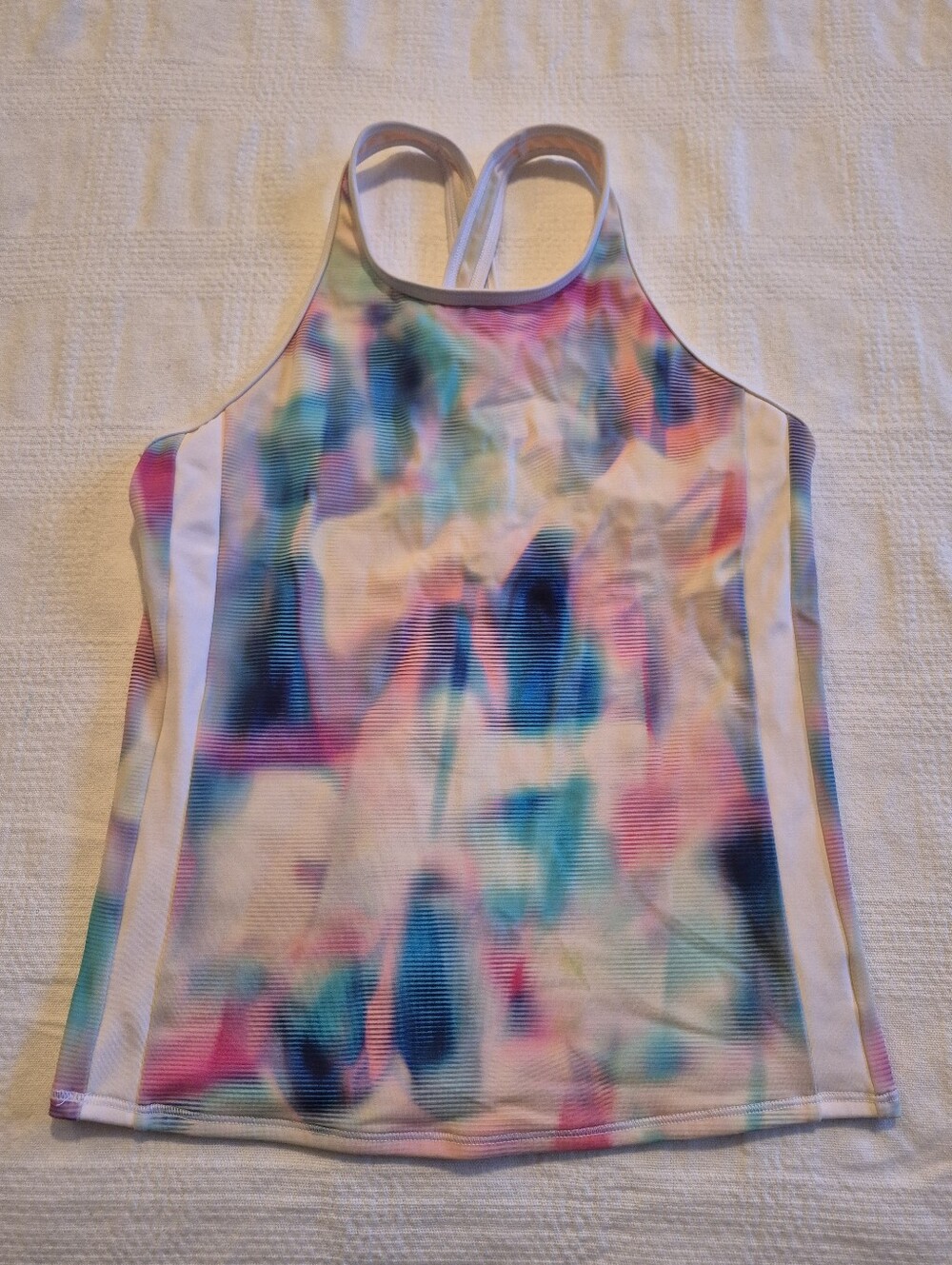 Athleta girls size XL or 14 tank top multi colored VGUC